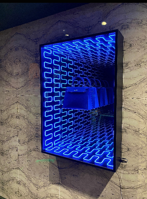 Neon Wall Art – Handbag Infinity Display