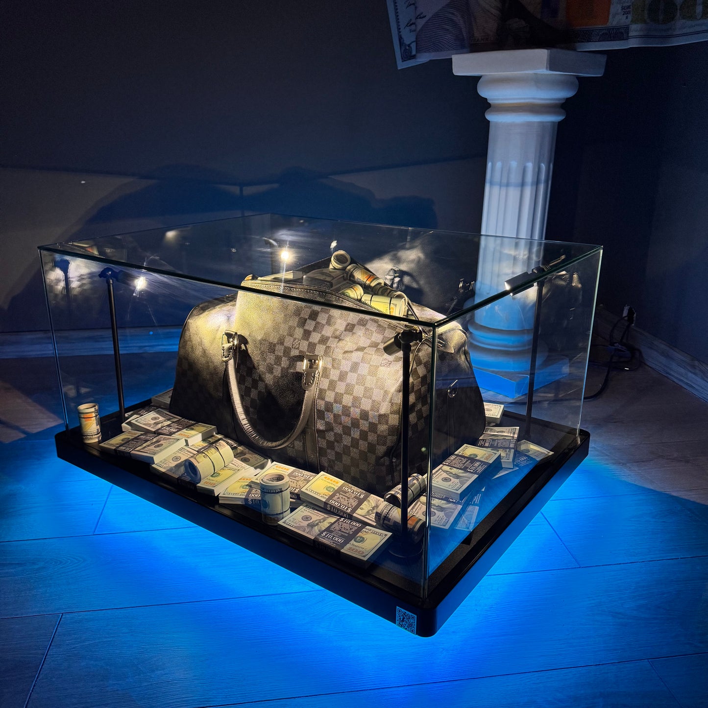 Million Dollars Luxury Glass Display Table Bag – Handmade Art Piece