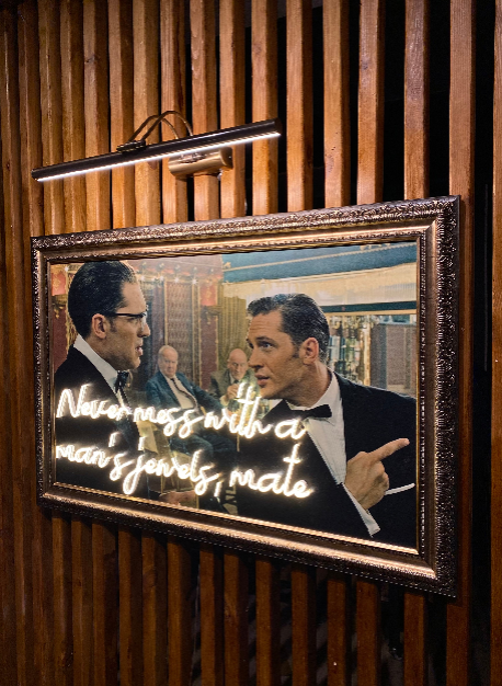Neon Wall Art – “Never Mess with a Man’s Jewels, Mate” (Legend Edition)