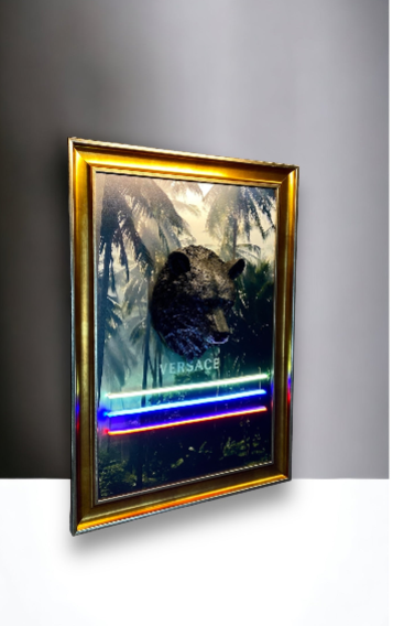 Neon Wall Art – Versace Jungle Bear