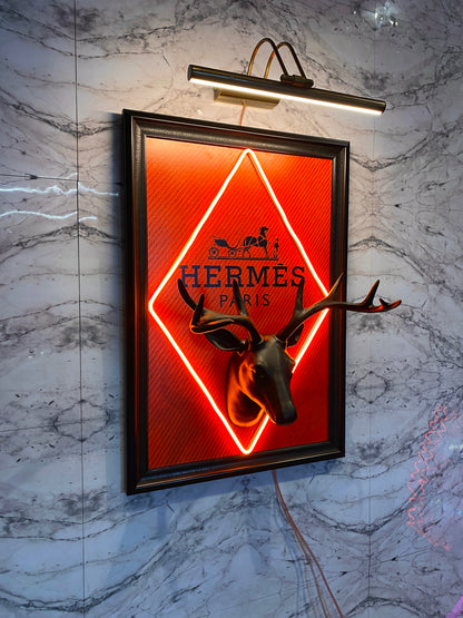 Neon Wall Art – Hermès Paris Antelope