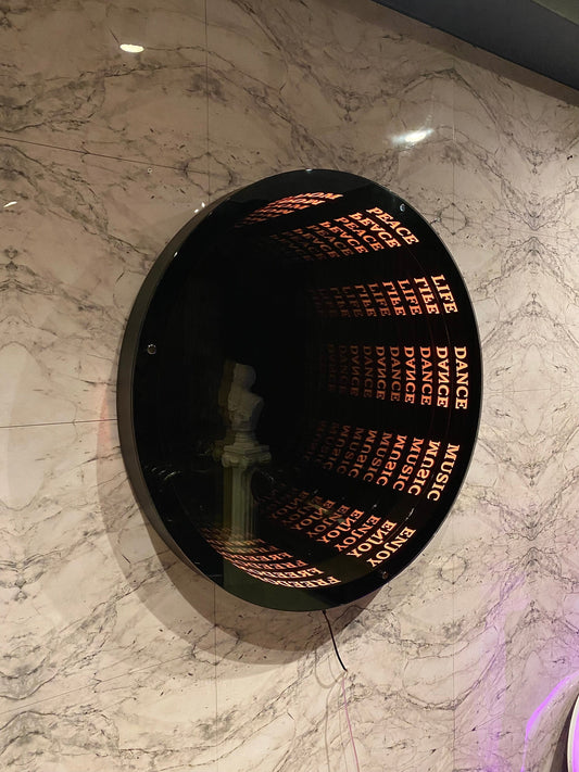 Infinity Mirror Art – Tunnel of Words