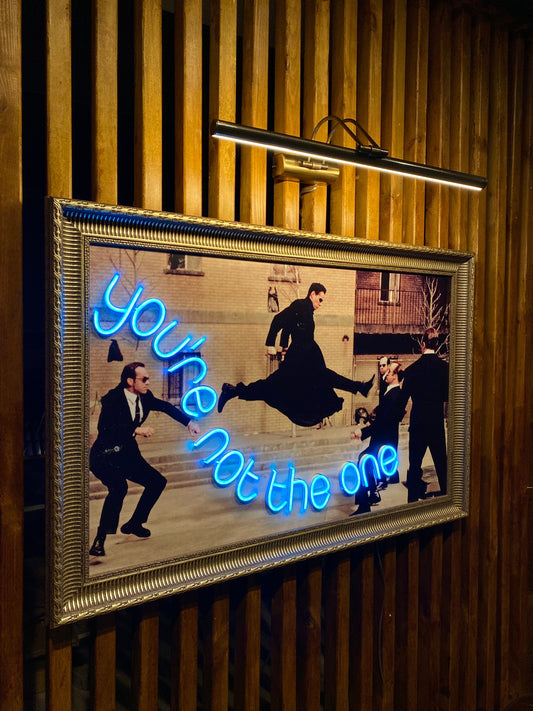 Neon Wall Art – “You’re Not the One” (Matrix Fight Scene Edition)