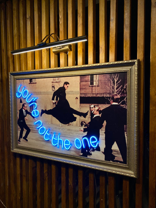 Neon Wall Art – “You’re Not the One” (Matrix Fight Scene Edition)
