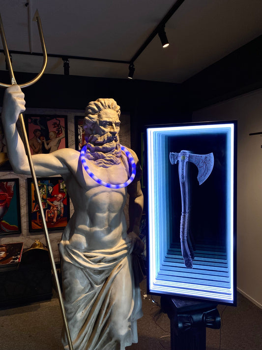 Neon Infinity Axe – Myth Meets Modern