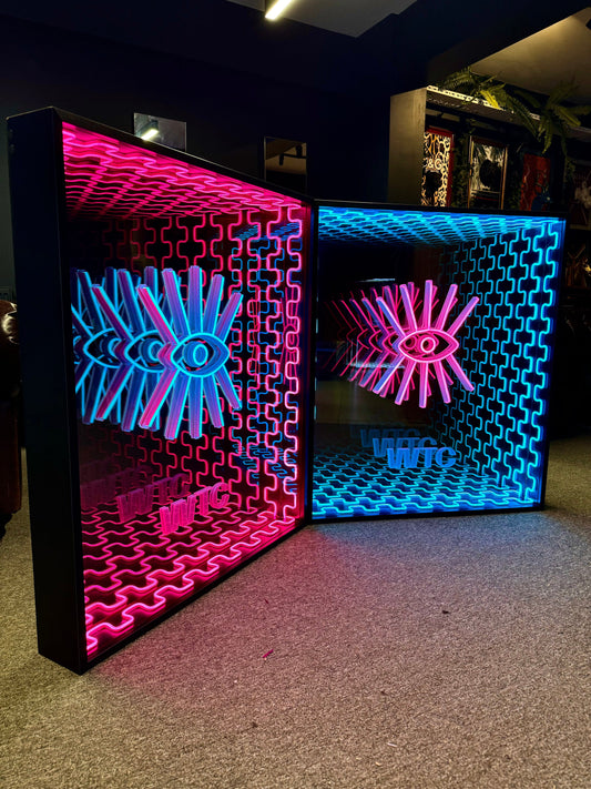 Neon Infinity Box – Dual Eye Portal
