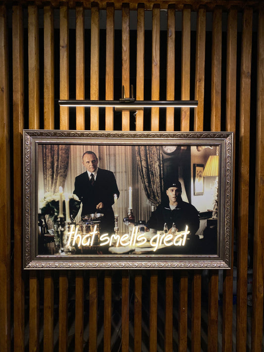 Neon Wall Art – “That Smells Great” (Hannibal Lecter Edition)